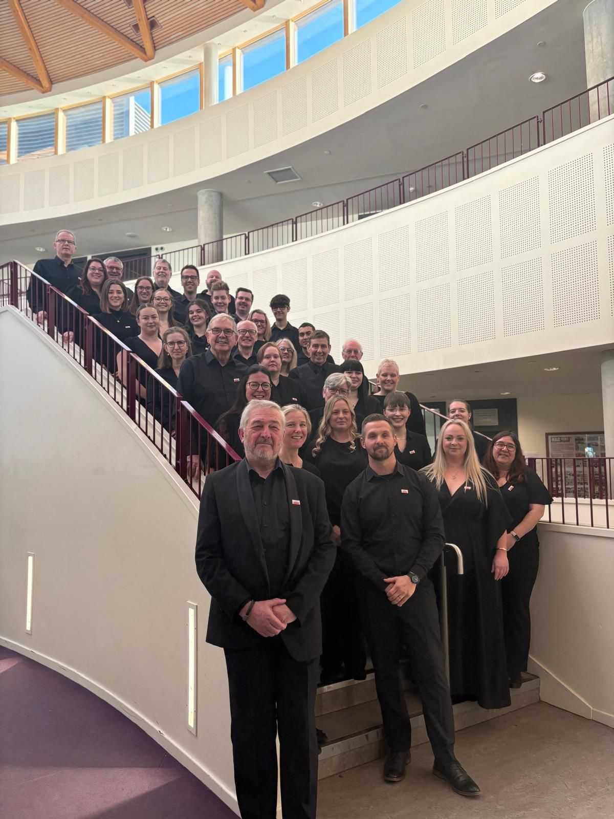 Members of the Telford Concert Band